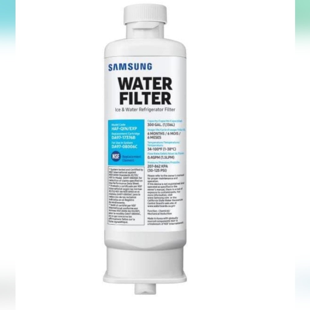 SAMSUNG Genuine Filter for Refrigerator Water and Ice, Carbon Block Filtration
